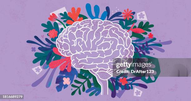 human brain - cognitive stock illustrations
