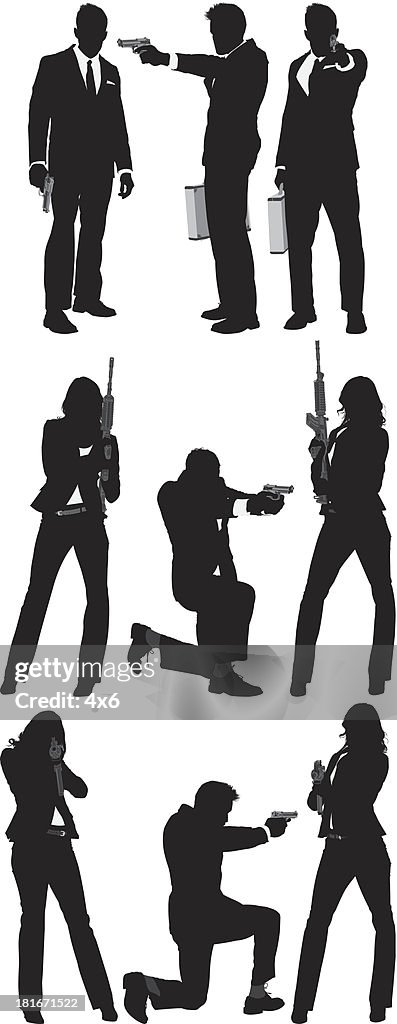 Secret agents with guns
