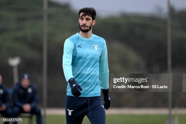 Luis Alberto of SS Lazio during a training session, ahead of their UEFA Champions League group E match between SS Lazio and Celtic, at Formello sport...