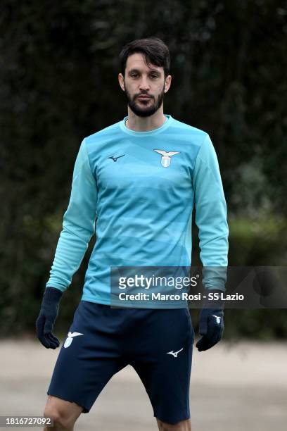 Luis Alberto of SS Lazio during a training session, ahead of their UEFA Champions League group E match between SS Lazio and Celtic, at Formello sport...
