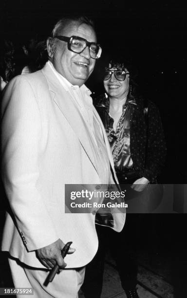 Mario Puzo sighted on October 16, 1986 at Elaine's Restaurant in New York City.