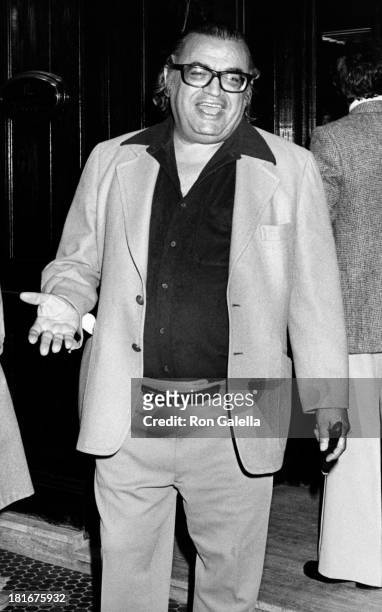Mario Puzo sighted on October 30, 1978 at Il Cortille Restaurant in New York City.