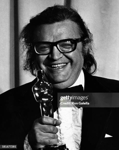 Mario Puzo attends 47th Annual Academy Awards on April 8, 1975 at the Dorothy Chandler Pavilion in Los Angeles, California.