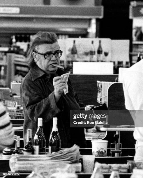 Mario Puzo sighted on February 4, 1979 at a market in Malibu, California.