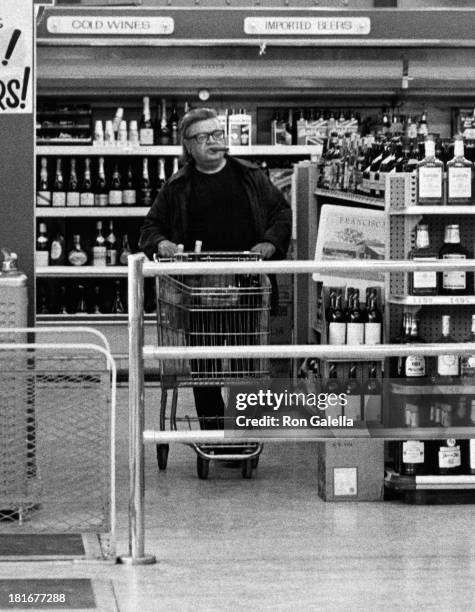 Mario Puzo sighted on February 4, 1979 at a market in Malibu, California.