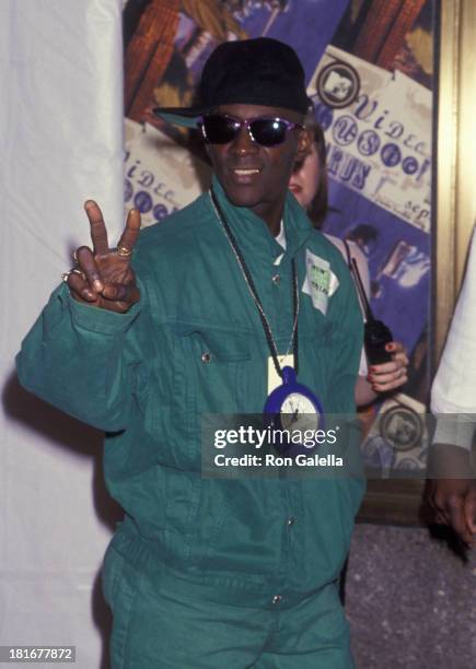 Flavor Flav of Public Enemy attends 11th Annual MTV Video Music Awards on September 8, 1994 at Radio City Music Hall in New York City.