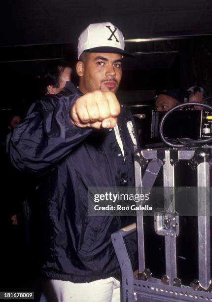 Terminator X of Public Enemy attends the taping of "Saturday Night Live" on September 28, 1991 at Rockefeller Plaza in New York City.