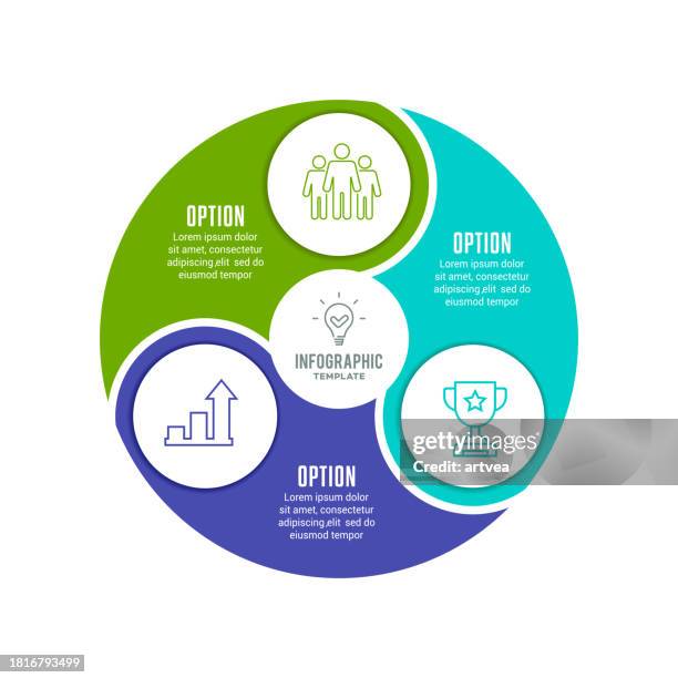 bildbanksillustrationer, clip art samt tecknat material och ikoner med infographic element 3 steps - personal organizer