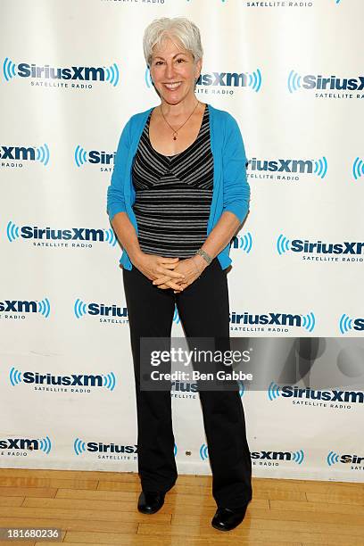 Chef Mollie Katzen poses at SiriusXM Studios on September 23, 2013 in New York City.