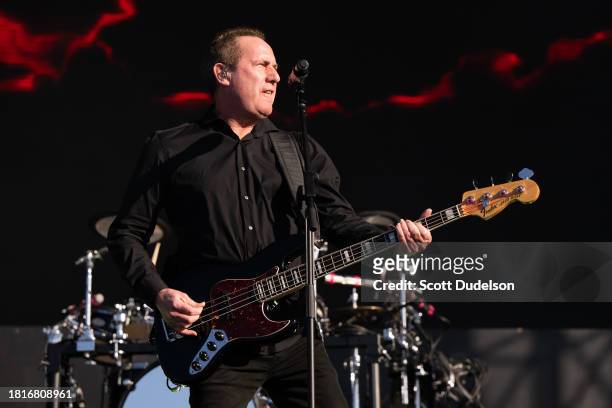 Singer Andy McCluskey of Orchestral Manoeuvres in the Dark performs onstage during The Darker Waves Festival on November 18, 2023 in Huntington...