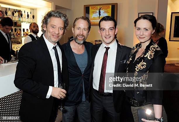 Dexter Fletcher, Billy Boyd, Kevin Guthrie and Alison McKinnon attend a special screening of "Sunshine On Leith", hosted by Jamie Oliver and Dexter...