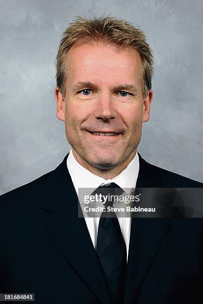 Geoff Ward of the Boston Bruins poses for his official headshot for the 2013-2014 season on September 12, 2013 at the TD Garden in Boston,...