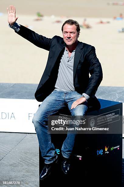 Sebastian Koch attends 'Oktober/November' photocall during 61st San Sebastian Film Festival on September 23, 2013 in San Sebastian, Spain.