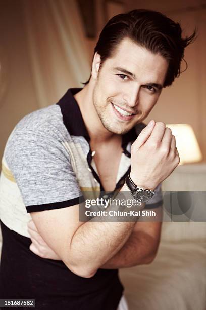 Actor Diogo Morgado is photographed for August Man on March 28, 2013 in New York City. PUBLISHED IMAGE.