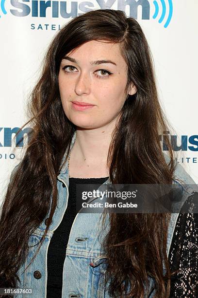 Madeline Follin of the indie pop band the Cults visits SiriusXM Studios on September 23, 2013 in New York City.