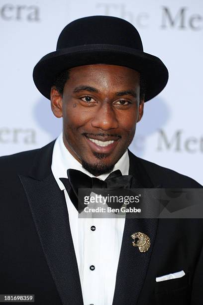 Player Amar'e Stoudemire attends the Metropolitan Opera season opening production of "Eugene Onegin" at The Metropolitan Opera House on September 23,...