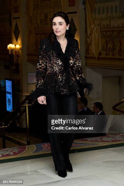 Paloma Segrelles attends the 40th "Francisco Cerecedo" Journalism Awards on November 27, 2023 in Madrid, Spain.