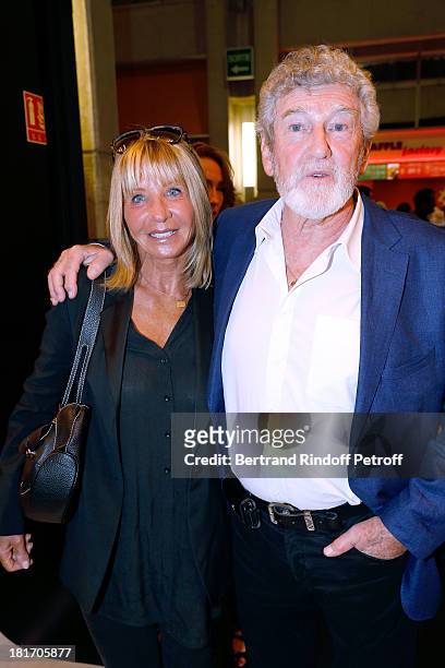 Actor Patrick Prejean and his wife Viviane attend 'L'Escalier De Fer' with Laurent Gerra : Private Screening in Paris on September 23, 2013 in Paris,...