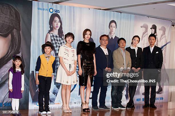 Kang Ji-Woo, Nam Da-Reum, Kim So-Hyun, Wang Ji-Hye, Baek Woon-Chul, Kim Hyung-Sik, Choi Ji-Woo and Lee Sung-Jae attend the SBS Drama 'Suspicious...