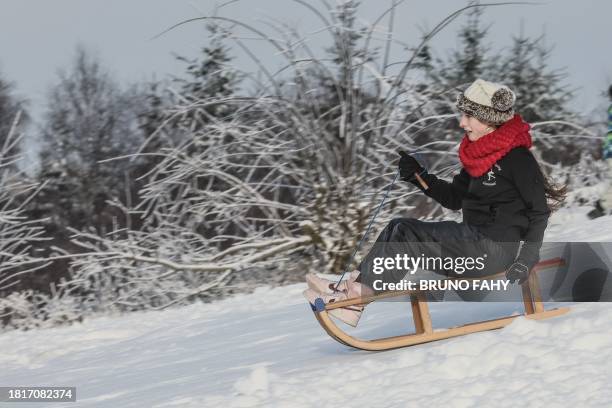 Illustration shows a ski center, Club de Ski Alpin in Ovifat, Waimes, in the Hautes Fagnes, Eastern Belgium, Saturday 02 December 2023. After a first...