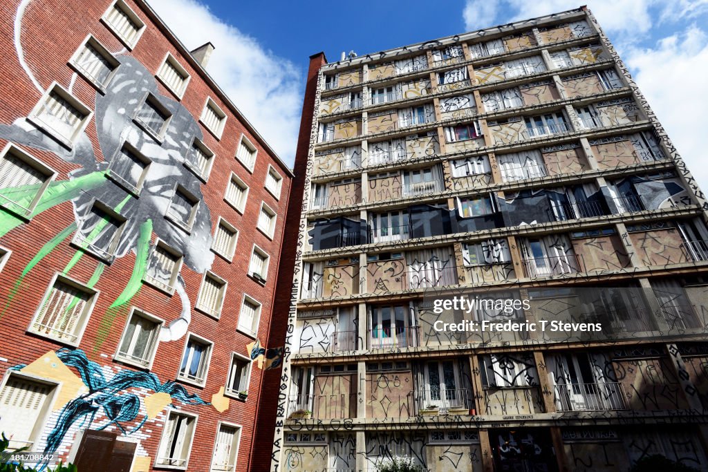 'La Tour 13', A 'Street Art Building', Set Up For Demolition In 2014.