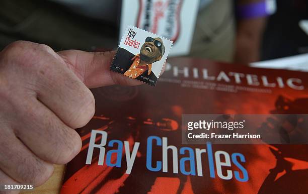 Atmosphere at the unveiling of the new Ray Charles stamp at the GRAMMY Museum in Los Angeles, Calif, on Monday, September 23, 2013. The...