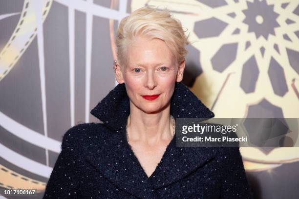 Actress Tilda Swinton attends the "Memory" screening during the 20th Marrakech International Film Festival on November 27, 2023 in Marrakech, Morocco.