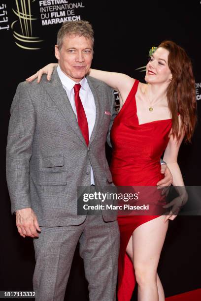 Holt McCallany and Desiree Bressend attend the "Memory" screening during the 20th Marrakech International Film Festival on November 27, 2023 in...