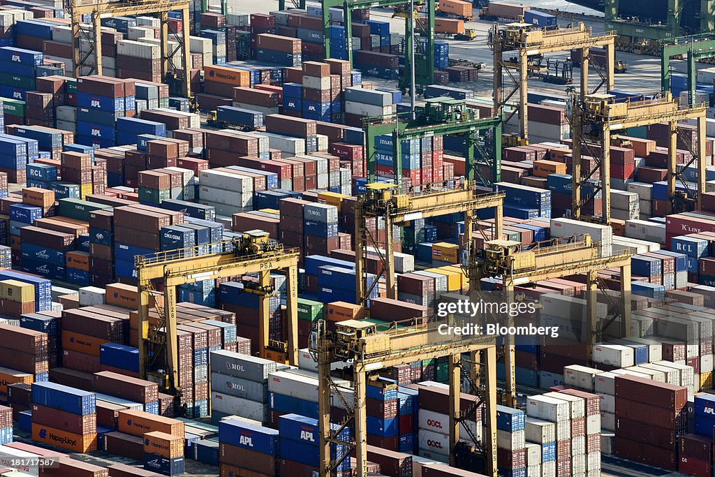 Views Of Tanjong Pagar Port And Tuas Area In Singapore