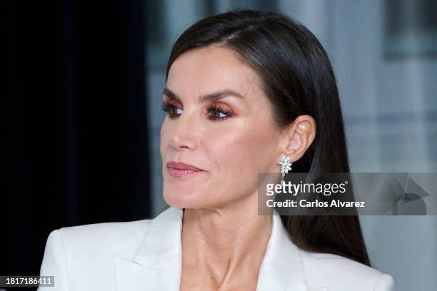Queen Letizia of Spain attends the 40th "Francisco Cerecedo" Journalism Awards at the Palace Hotel on November 27, 2023 in Madrid, Spain.