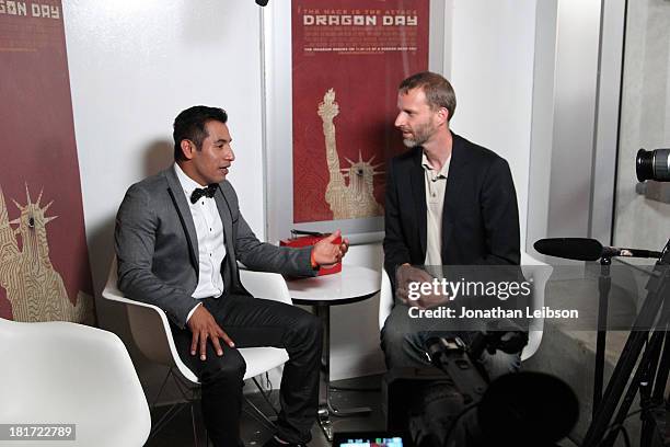 Eloy Mendez attends the "Dragon Day" Red Carpet at Downtown Independent Theatre on September 23, 2013 in Los Angeles, California.