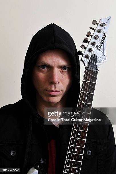 Josh Rand of American alternative metal band Stone Sour photographed during a portrait shoot for Total Guitar Magazine/Future via Getty Images,...