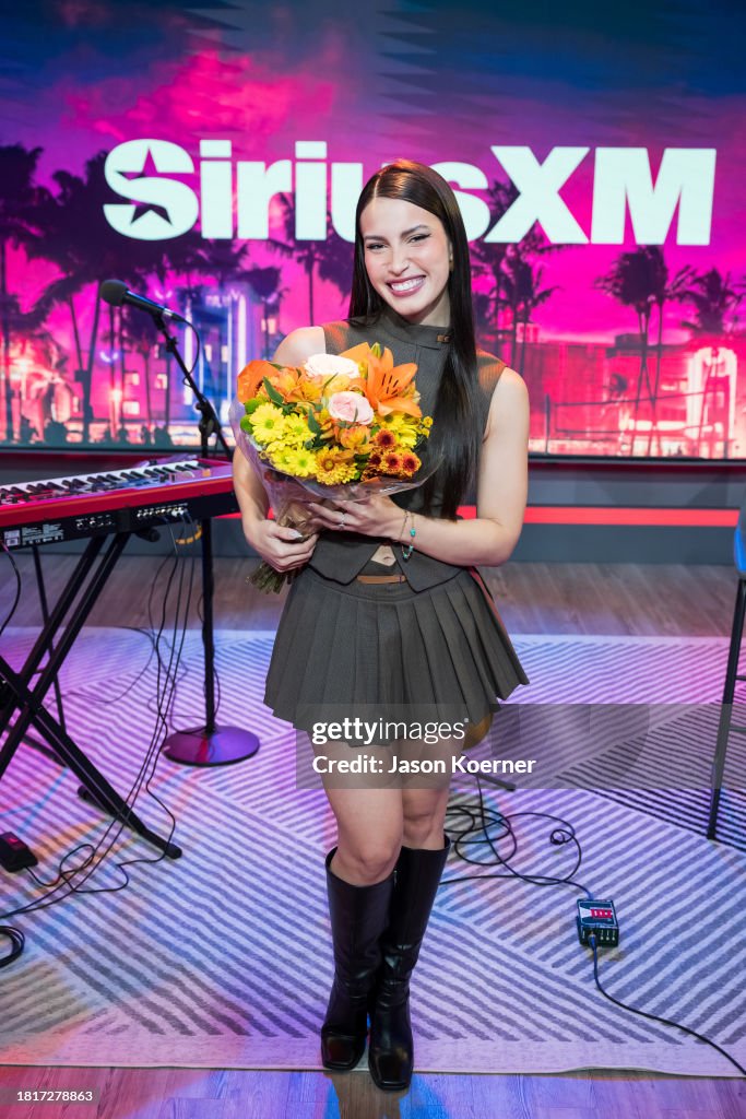 Venezuelan singer Zhamira Zambrano visits SiriusXM Studios on... News