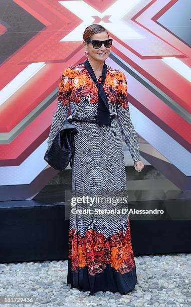 Simona Ventura attends X Factor 2013 Photocall at La Fonderia Napoleonica on September 24, 2013 in Milan, Italy.