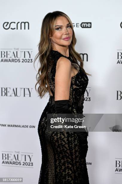 Lizzie Cundy attends The Beauty Awards 2023 at Honourable Artillery Company on November 27, 2023 in London, England.