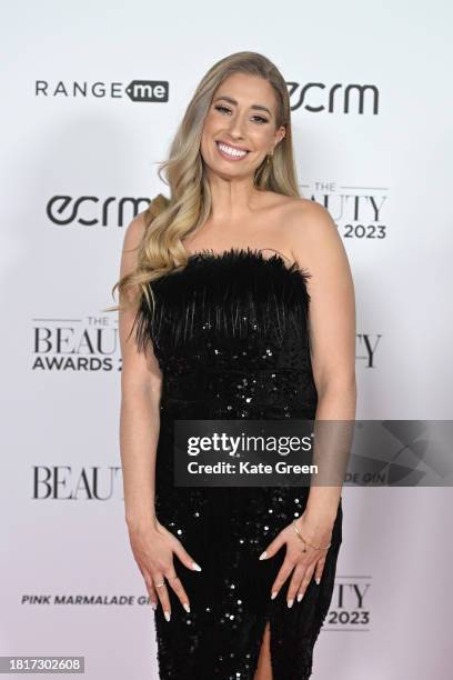 Stacey Solomon attends The Beauty Awards 2023 at Honourable Artillery Company on November 27, 2023 in London, England.