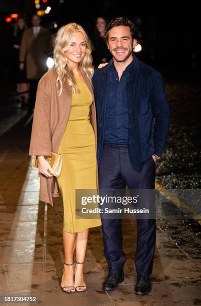 Jemma Powell and Jack Savoretti attend The Tusk Conservation Awards 2023 at The Savoy Hotel on November 27, 2023 in London, England.