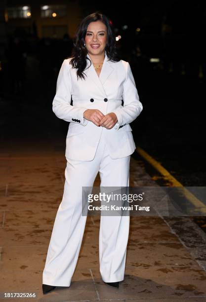 Liz Bonnin attends The Tusk Conservation Awards 2023 at The Savoy Hotel on November 27, 2023 in London, England.