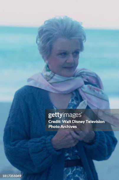 Angela Landsbury promotional photo for the ABC tv movie 'The Shell Seekers'.