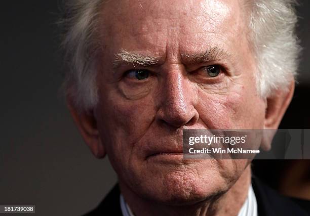 Former Sen. Gary Hart waits for the start of a Georgetown University Law Center discussion September 24, 2013 in Washington, DC. Sen. Patrick Leahy,...