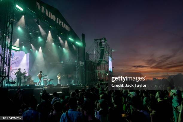 American musician Alex G performs at Maho Rasop Festival 2023 on December 2, 2023 in Bangkok, Thailand.