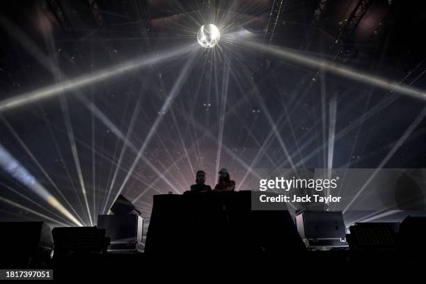 DJs Breakbot and Irfane perform at Maho Rasop Festival 2023 on December 2, 2023 in Bangkok, Thailand.