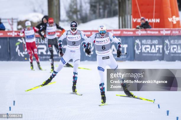 Joergen Graabak of Team Norway in action, takes 3rd place during the FIS Nordic Combined World Cup Men's Gundersen HS98 10km on December 2, 2023 in...