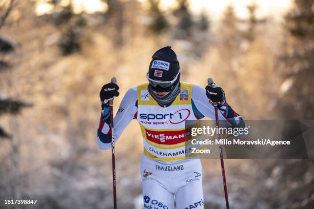 Jarl Magnus Riiber of Team Norway in action, takes 1st place during the FIS Nordic Combined World Cup Men's Gundersen HS98 10km on December 2, 2023...