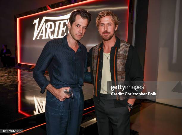 Mark Ronson and Ryan Gosling at Variety Hitmakers, Presented By Sony Audio held at Nya West on December 2, 2023 in Los Angeles, California.