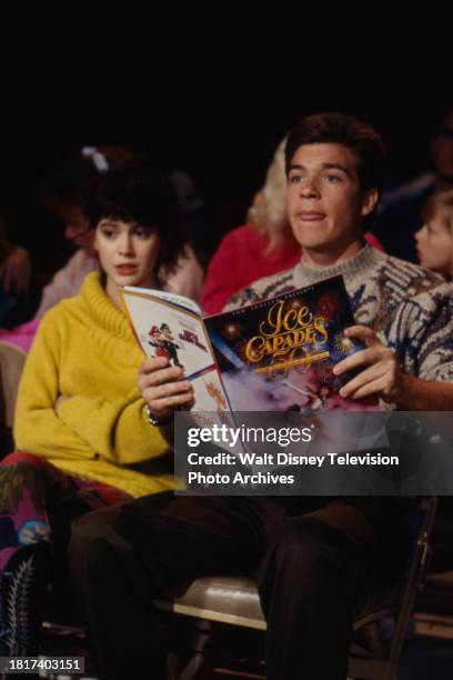 Los Angeles, CA Alyssa Milano, Jason Bateman hosting the ABC tv special 'The Ice Capades with Jason Bateman and Alyssa Milano'.