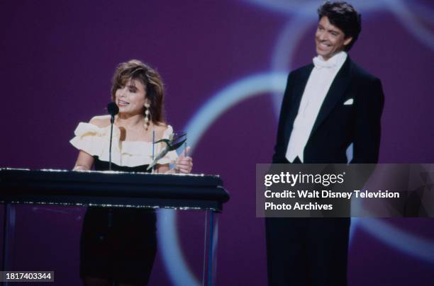 Los Angeles, CA Paula Abdul, Tommy Tune appearing on the ABC tv special 'The American Dance Awards'.