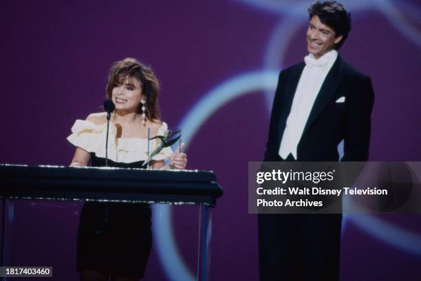 Los Angeles, CA Paula Abdul, Tommy Tune appearing on the ABC tv special 'The American Dance Awards'.