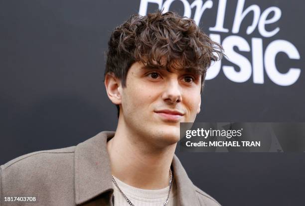 Singer JVKE arrives to the Variety Hitmakers Brunch held at nya WEST on December 2, 2023 in Los Angeles, California.