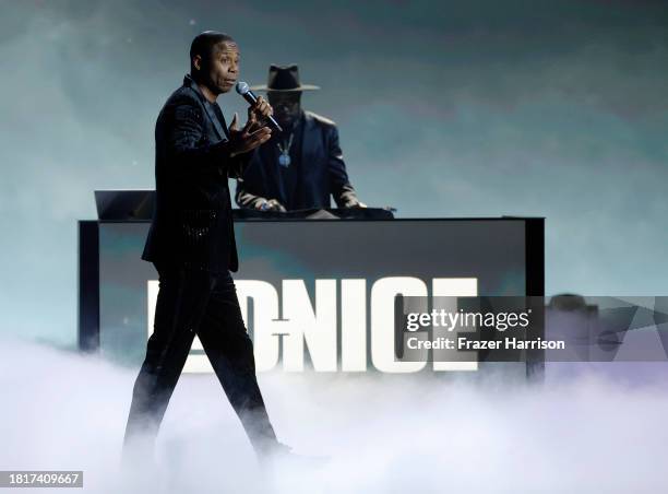 Doug E. Fresh and D-Nice perform onstage during A GRAMMY Salute to 50 Years of Hip-Hop at YouTube Theater on November 08, 2023 in Inglewood,...